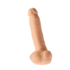 Grube żylaste cieliste dildo z przyssawką 23 cm