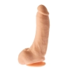 Grube żylaste cieliste dildo z przyssawką 23 cm