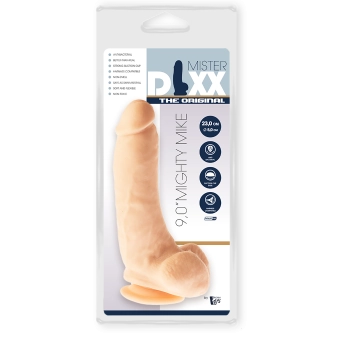 Grube żylaste cieliste dildo z przyssawką 23 cm