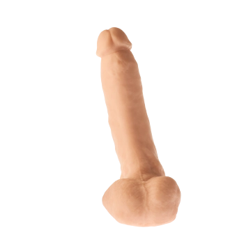 Grube żylaste cieliste dildo z przyssawką 23 cm