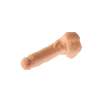 Grube żylaste cieliste dildo z przyssawką 23 cm