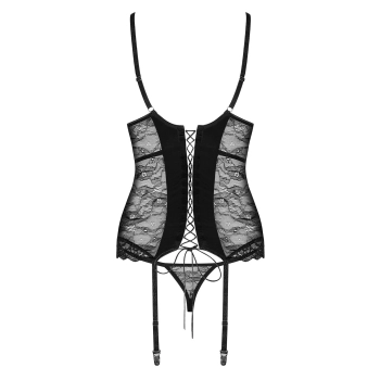 Komplet gorset stringi sex obsessive laurise l/xl