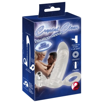 Crystal Clear Vibrating Sleeve