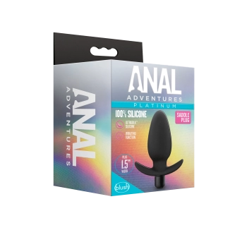 ANAL ADVENTURES SILICONE SADDLE PLUG