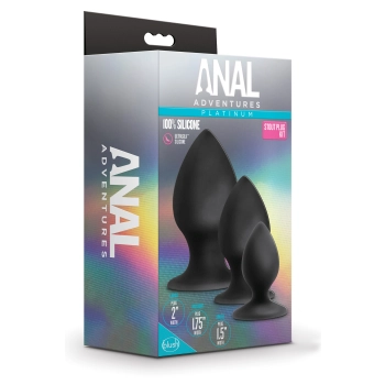 ANAL ADVENTURES SILICONE STOUT PLUG KIT