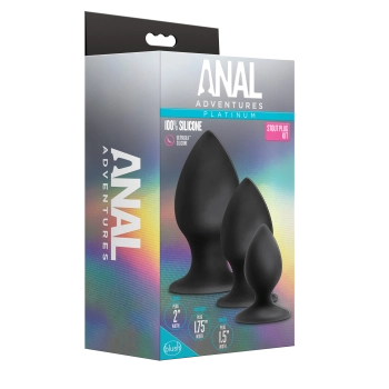 ANAL ADVENTURES SILICONE STOUT PLUG KIT