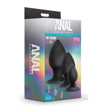 ANAL ADVENTURES SILICONE STOUT PLUG KIT