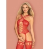 Bielizna-Bodystocking G313 czerwony  S/M/L