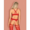 Bielizna-Bodystocking G313 czerwony  S/M/L