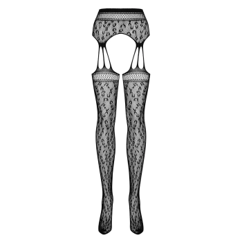 Pończochy garter stockings obsessive s817 xl/xxl