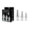 Diamond king 3 - butt plug 3 pack set white stone