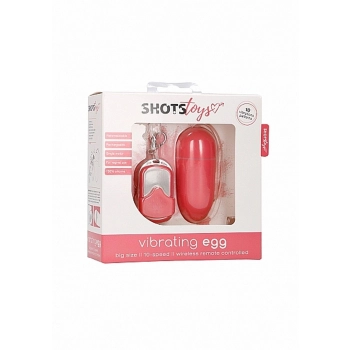 10 Speed Remote Vibrating Egg - Big - Pink