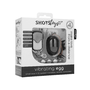 10 Speed Remote Vibrating Egg - Small - Black