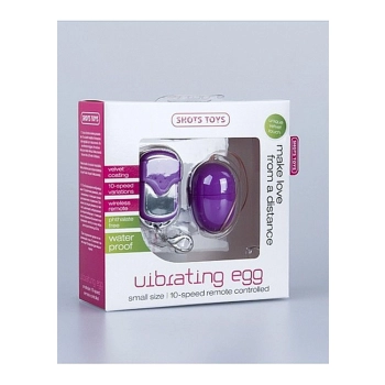 10 Speed Remote Vibrating Egg - Small - Purple