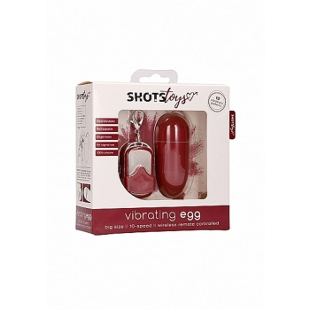 10 Speed Remote Vibrating Egg - Big - Red