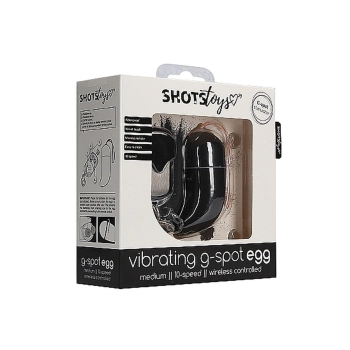 Wireless Vibrating G-Spot Egg - Medium - Black