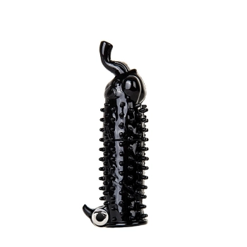 Elephant Vibrating Penis Extension - Black