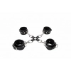 Kajdanki Leather Hand And Legcuffs - Black