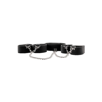 Reversible Collar / Wrist / Ankle Cuffs - Black