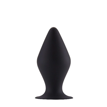 Butt Plug with Suction Cup - Small - Black