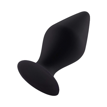 Butt Plug with Suction Cup - Small - Black