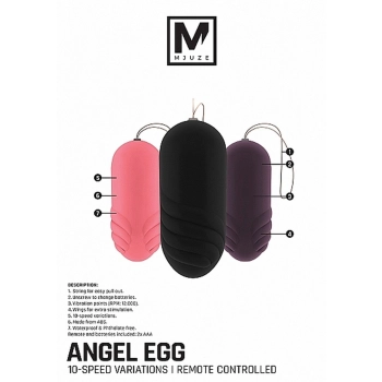 Angel Vibrating Egg - Black