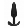 GILLES medium cork butt-plug with handles - Black