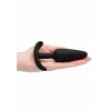 GILLES medium cork butt-plug with handles - Black