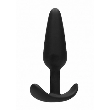 GILLES medium cork butt-plug with handles - Black