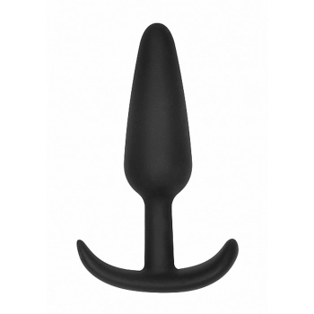 GILLES medium cork butt-plug with handles - Black