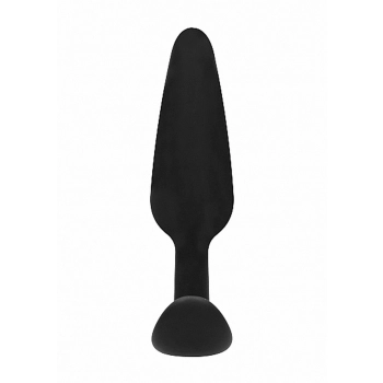 GILLES medium cork butt-plug with handles - Black