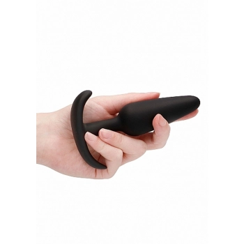 GILLES medium cork butt-plug with handles - Black