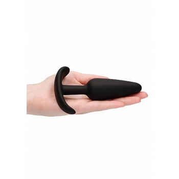 GILLES medium cork butt-plug with handles - Black