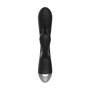 E-Stimulation Rabbit Vibrator - Black