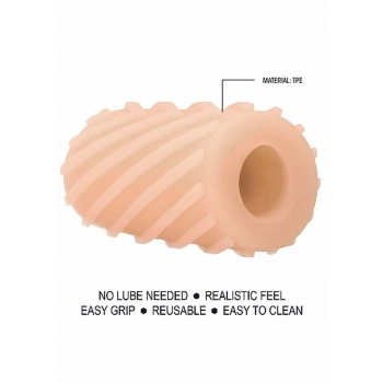 Self Lubrication Pocket Masturbator - Flesh