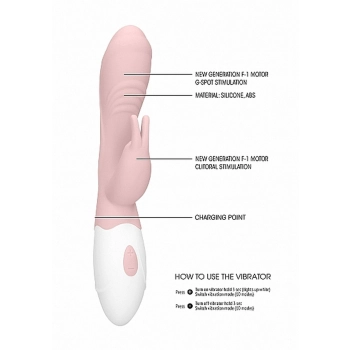 Rabbit Vibrator - Juicy - Pink