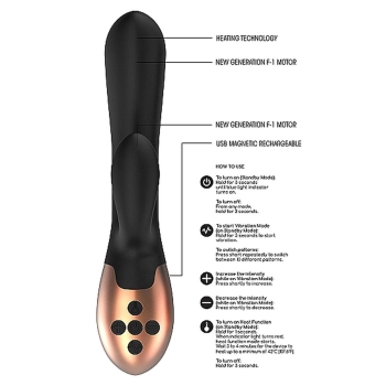 Heating G-Spot Vibrator - Exquisite - Black