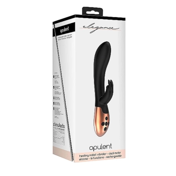 Heating Rabbit Vibrator - Opulent - Black