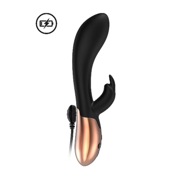 Heating Rabbit Vibrator - Opulent - Black