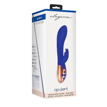 Heating Rabbit Vibrator - Opulent - Blue