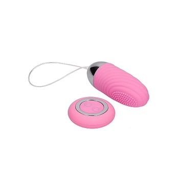 Ethan - Rechargeable Remote Control Vibrating Egg - Pink