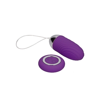 Ethan - Rechargeable Remote Control Vibrating Egg - Purple