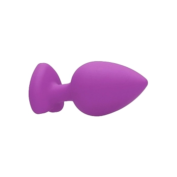 Diamond Heart Butt Plug - Extra Large - Purple