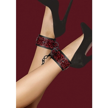 Luxury Ankle Cuffs - Burgundy