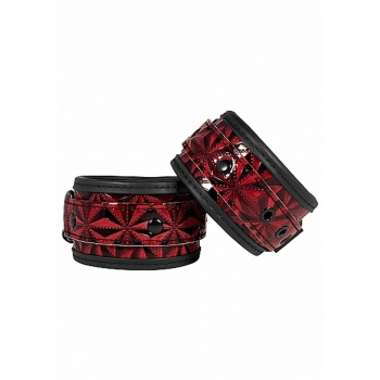 Luxury Ankle Cuffs - Burgundy