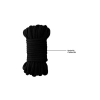 Thick Bondage Rope - 10 meter - Black