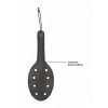 Saddle Leather Paddle With 8 Holes - Black