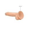 Realistyczne dildo żylaste z mocną przyssawką 18cm