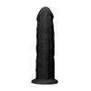 Zagięte silikonowe dildo mocna przyssawka 15 cm