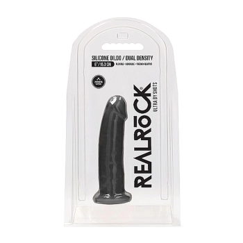 Zagięte silikonowe dildo mocna przyssawka 15 cm